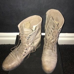 Tan Combat Boots